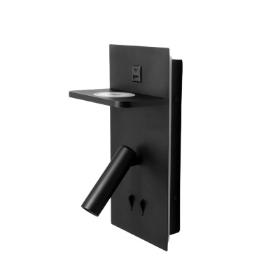 Стенен аплик Dock с рафт | USB Type-C | Безжично зарядно