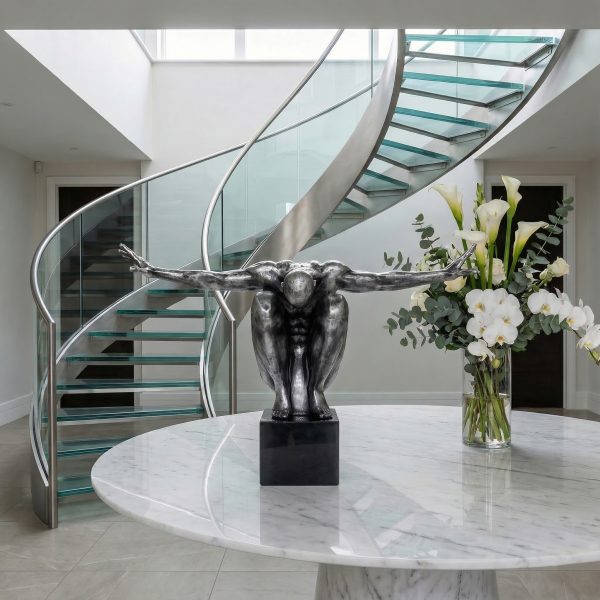 Снимка на Скулптура човешки силует Balance | Разперени ръце | 90cm