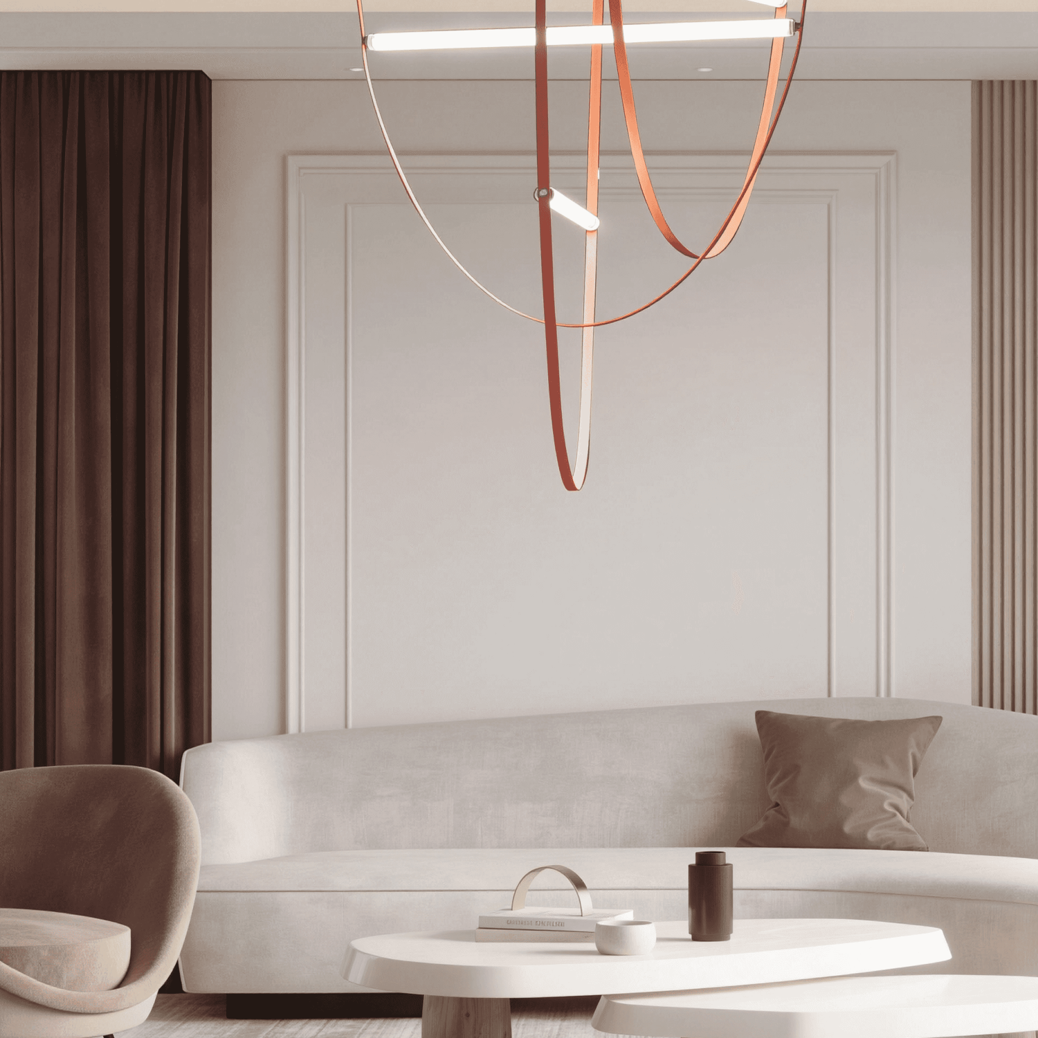 Снимка на Висяща лампа с кожен колан Belt Stick | 3000K | 8W