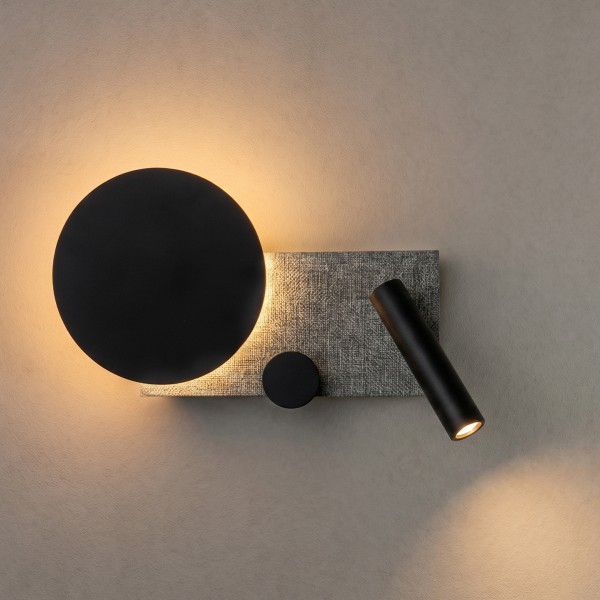 Снимка на Стенен аплик Moka с декоративна и насочена светлина