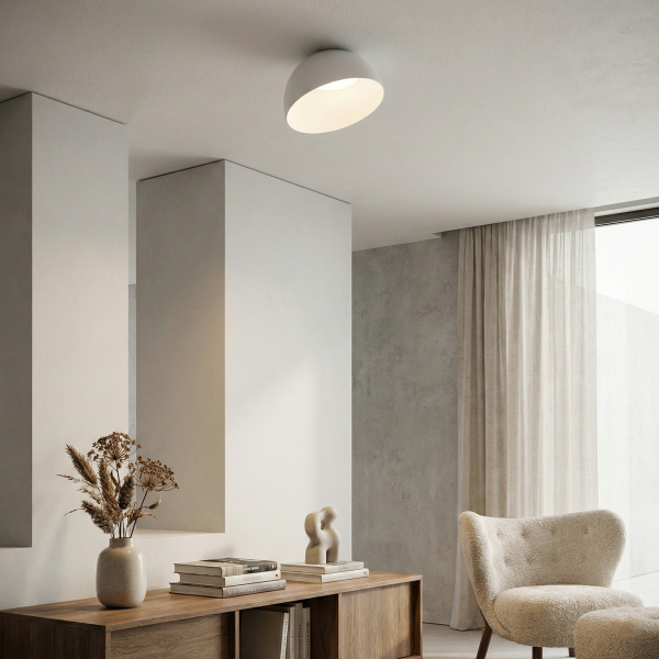 Снимка на LED плафониера тип купа Kimono | Асиметричен отвор | 3000K