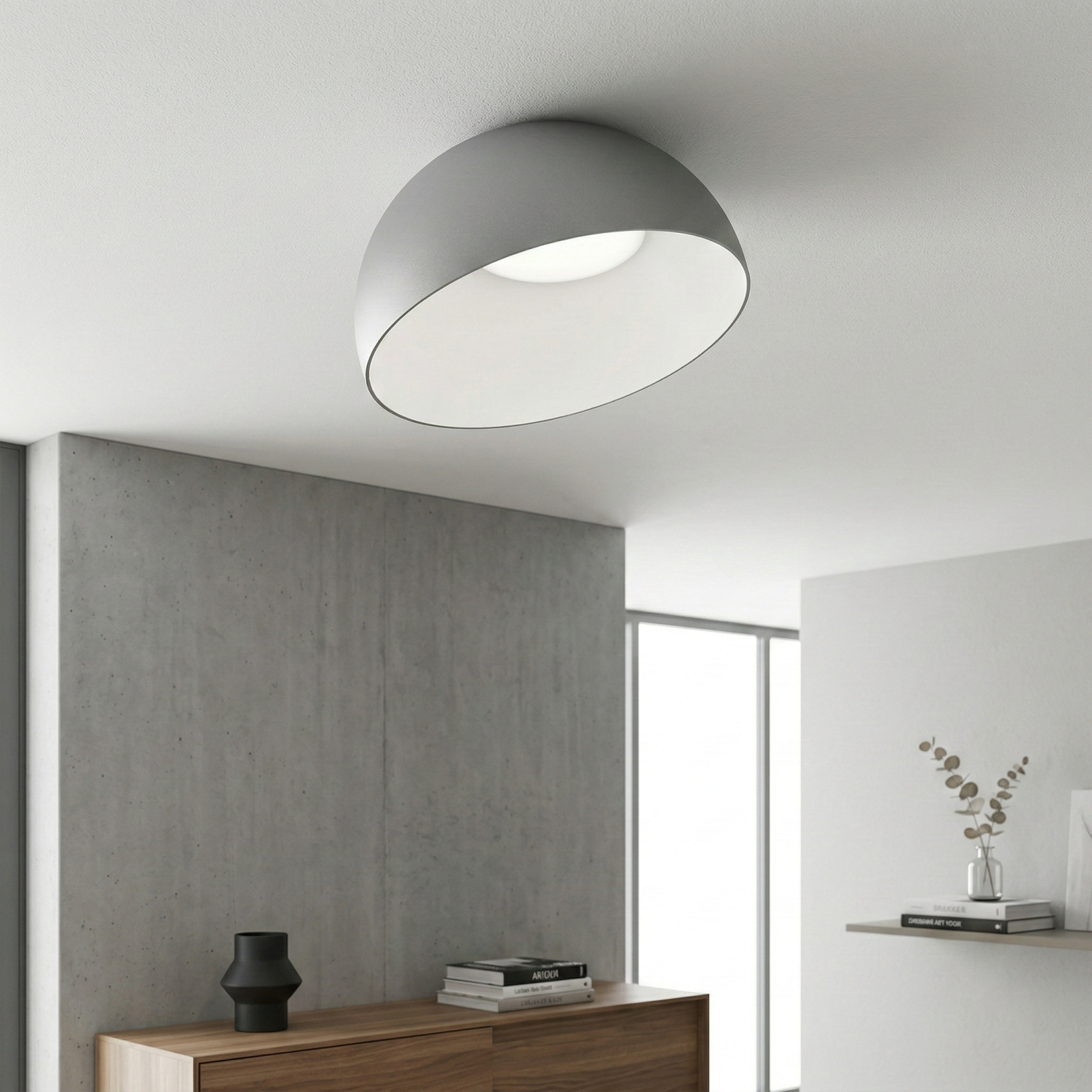 Снимка на LED плафониера тип купа Kimono | Асиметричен отвор | 3000K