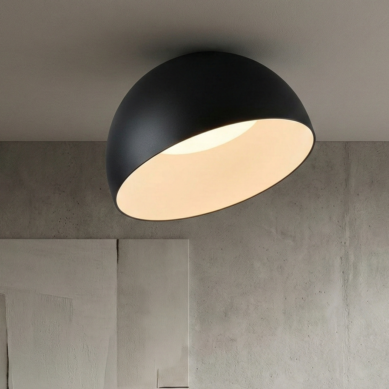 Снимка на LED плафониера тип купа Kimono | Асиметричен отвор | 3000K