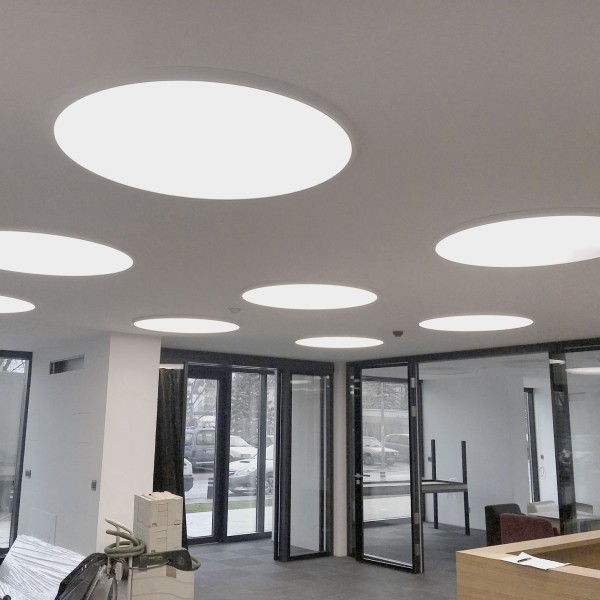 Детайлно изображение на Кръгла LED плафониера Veny M | Ø40-60cm | 3000K | Черна Снимка на Кръгла LED плафониера Veny M | Ø40-60cm | 3000K | Черна