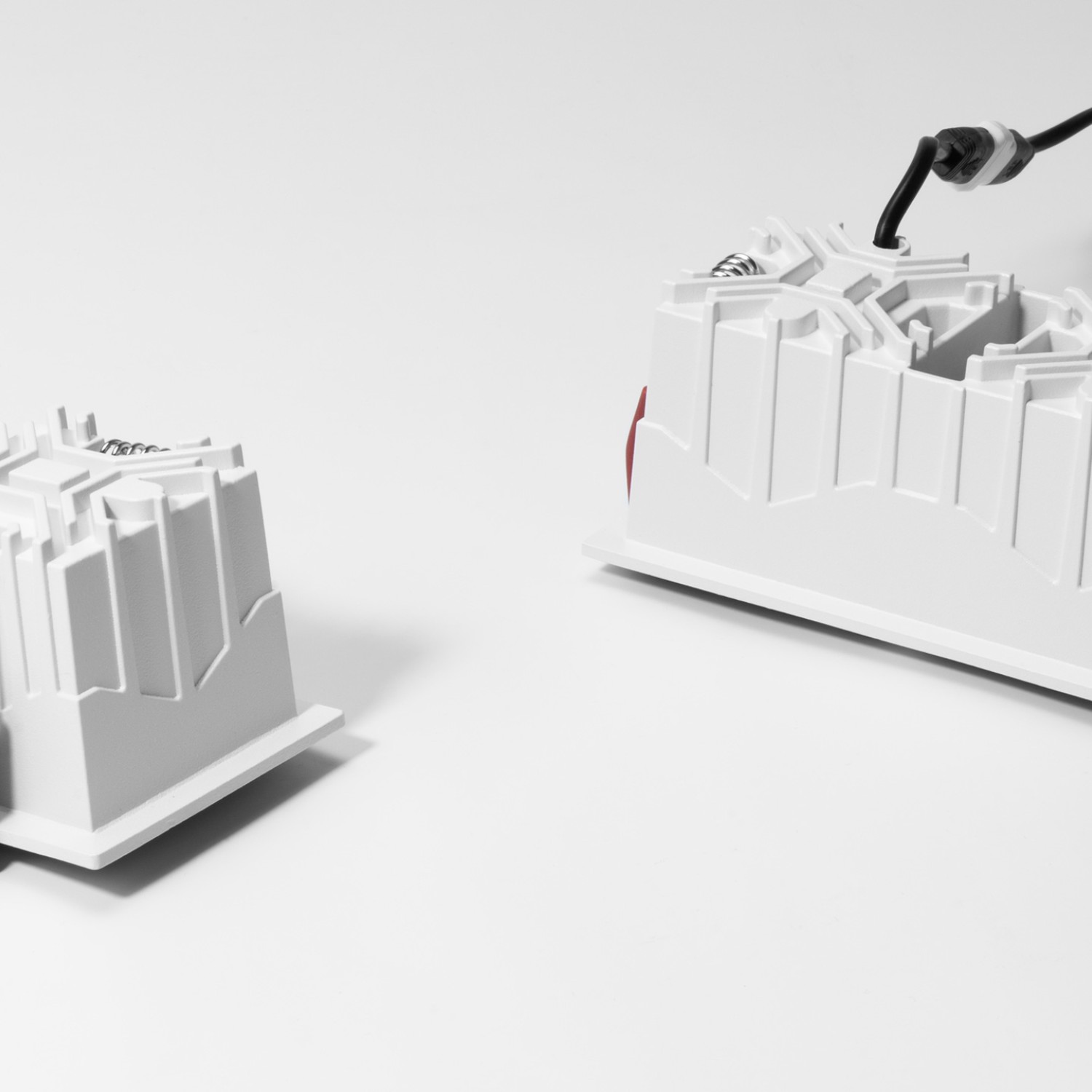 Снимка на Двойна LED луна за вграждане Squadra | 3000K | Черен рефлектор