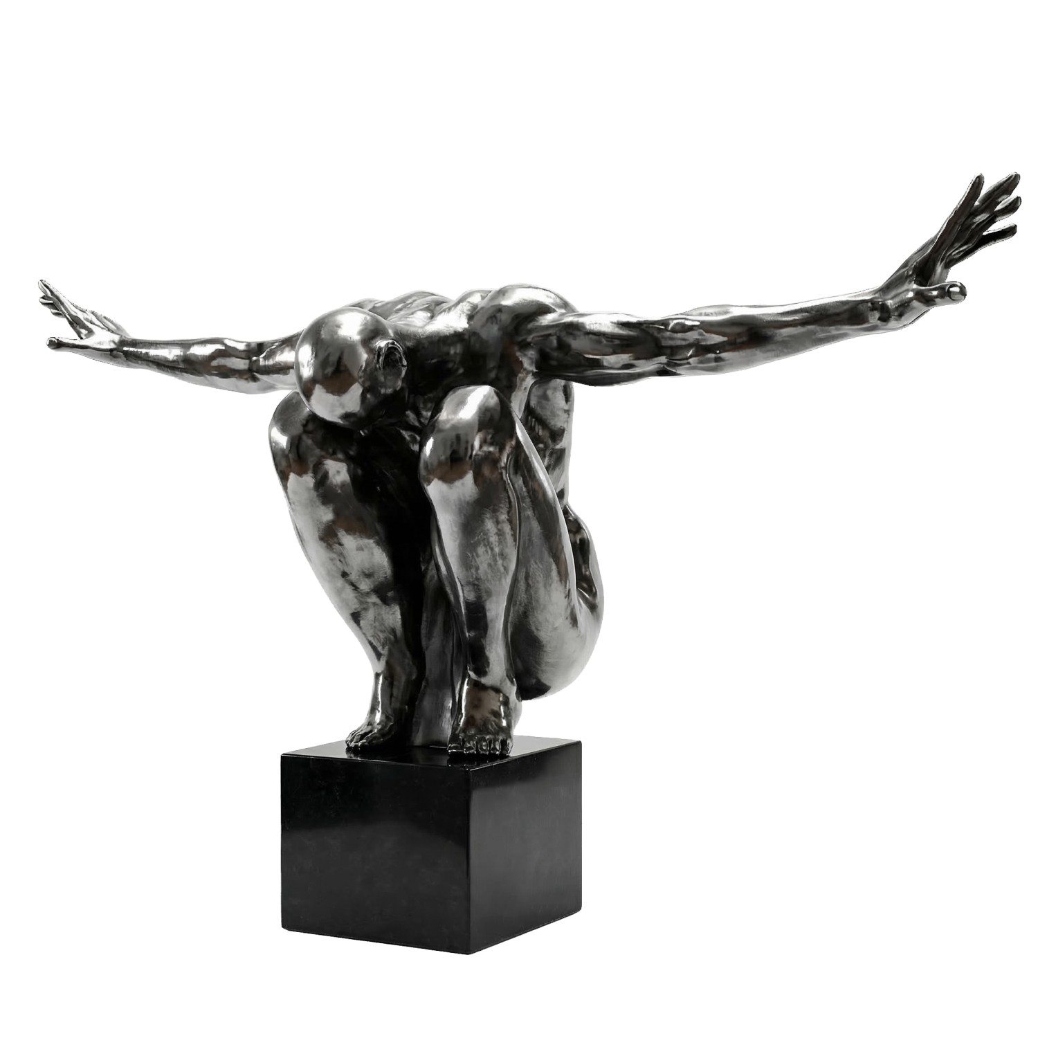 Снимка на Скулптура човешки силует Balance | Разперени ръце | 90cm