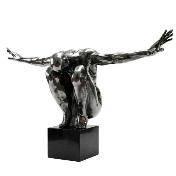 Снимка на Скулптура човешки силует Balance | Разперени ръце | 90cm