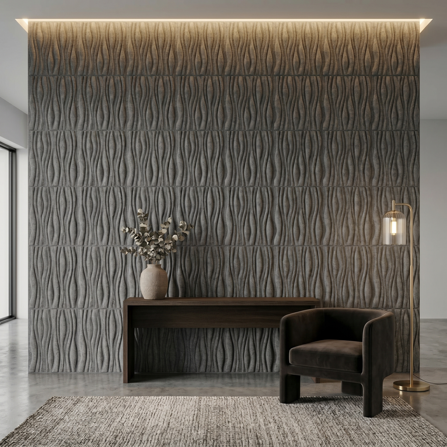 Детайлно изображение на 3D акустичен панел Facet 300x300x30 mm Снимка на 3D акустичен панел Facet 300x300x30 mm