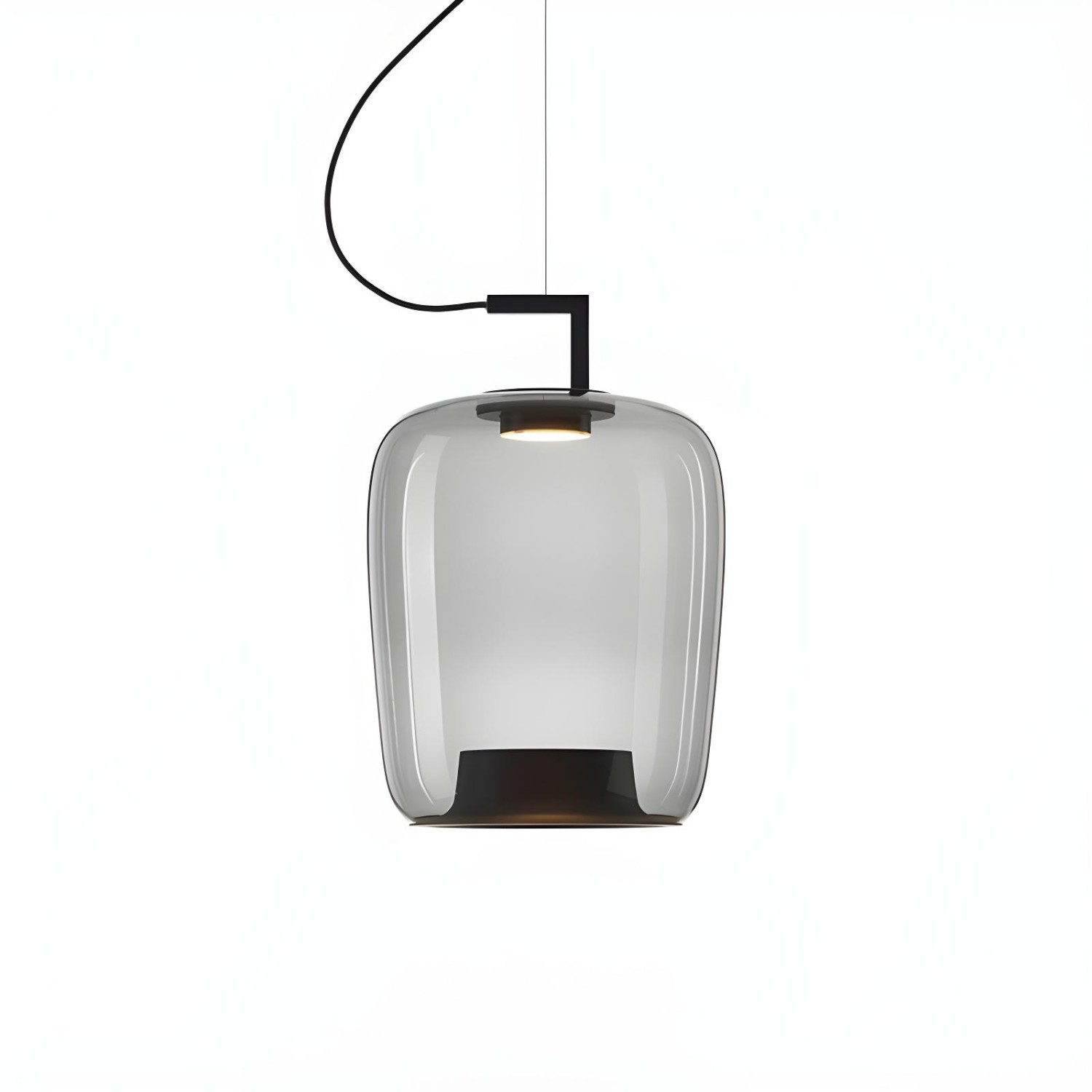 Снимка на Висящ LED пендел Amber A | Опушено стъкло | 5W | 3000K
