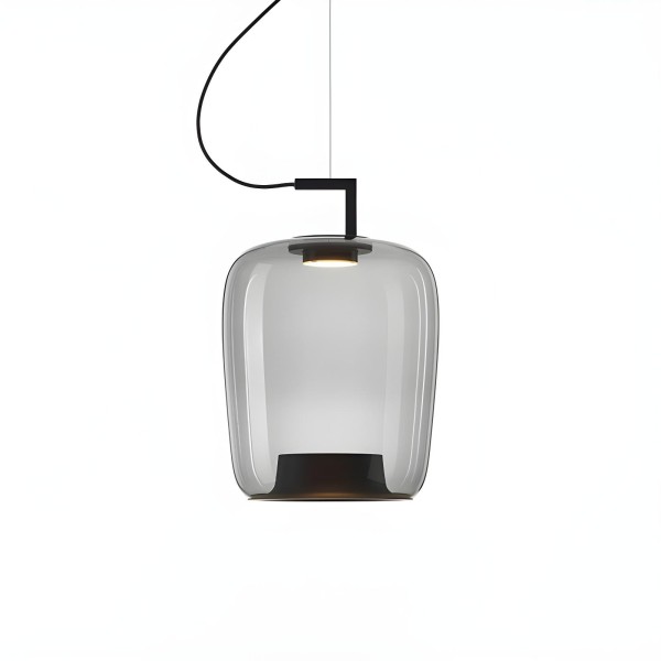 Снимка на Висящ LED пендел Amber A | Опушено стъкло | 5W | 3000K