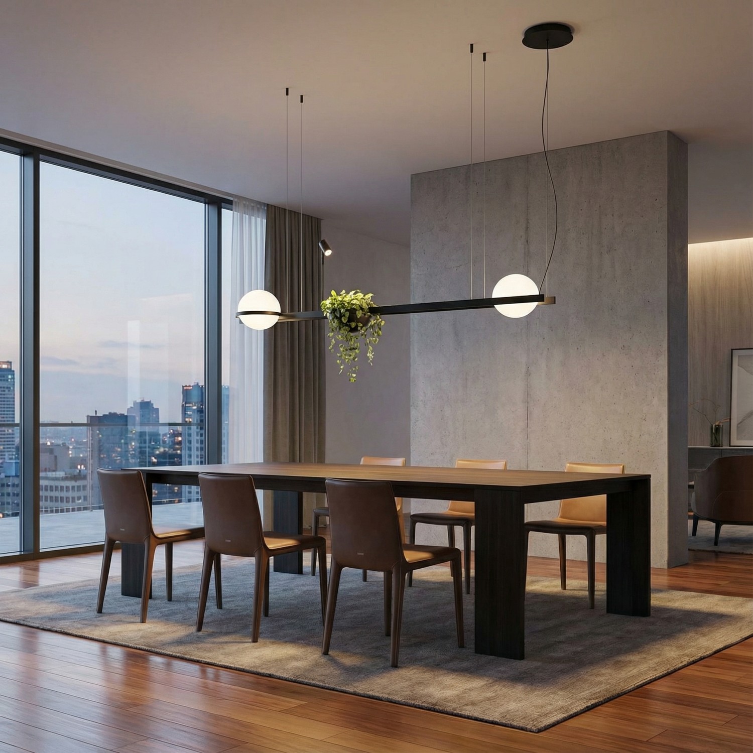 Детайлно изображение на Дизайнерска висяща LED лампа Astro Duo | 24W | Черна | 3000K Снимка на Дизайнерска висяща LED лампа Astro Duo | 24W | Черна | 3000K