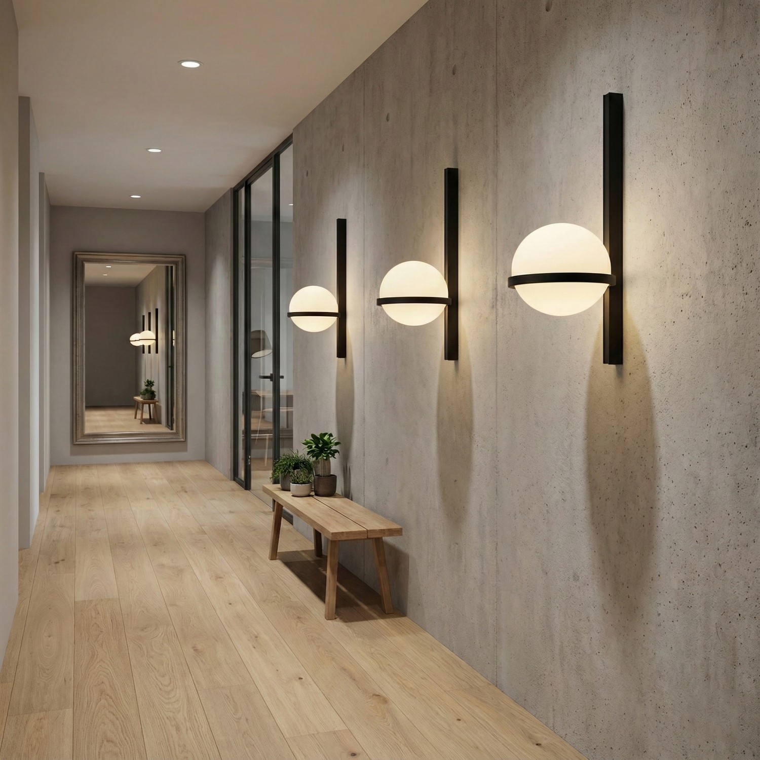 Детайлно изображение на LED стенен аплик Astro Orb Wall | Сферичен | 12W | Черен Снимка на LED стенен аплик Astro Orb Wall | Сферичен | 12W | Черен