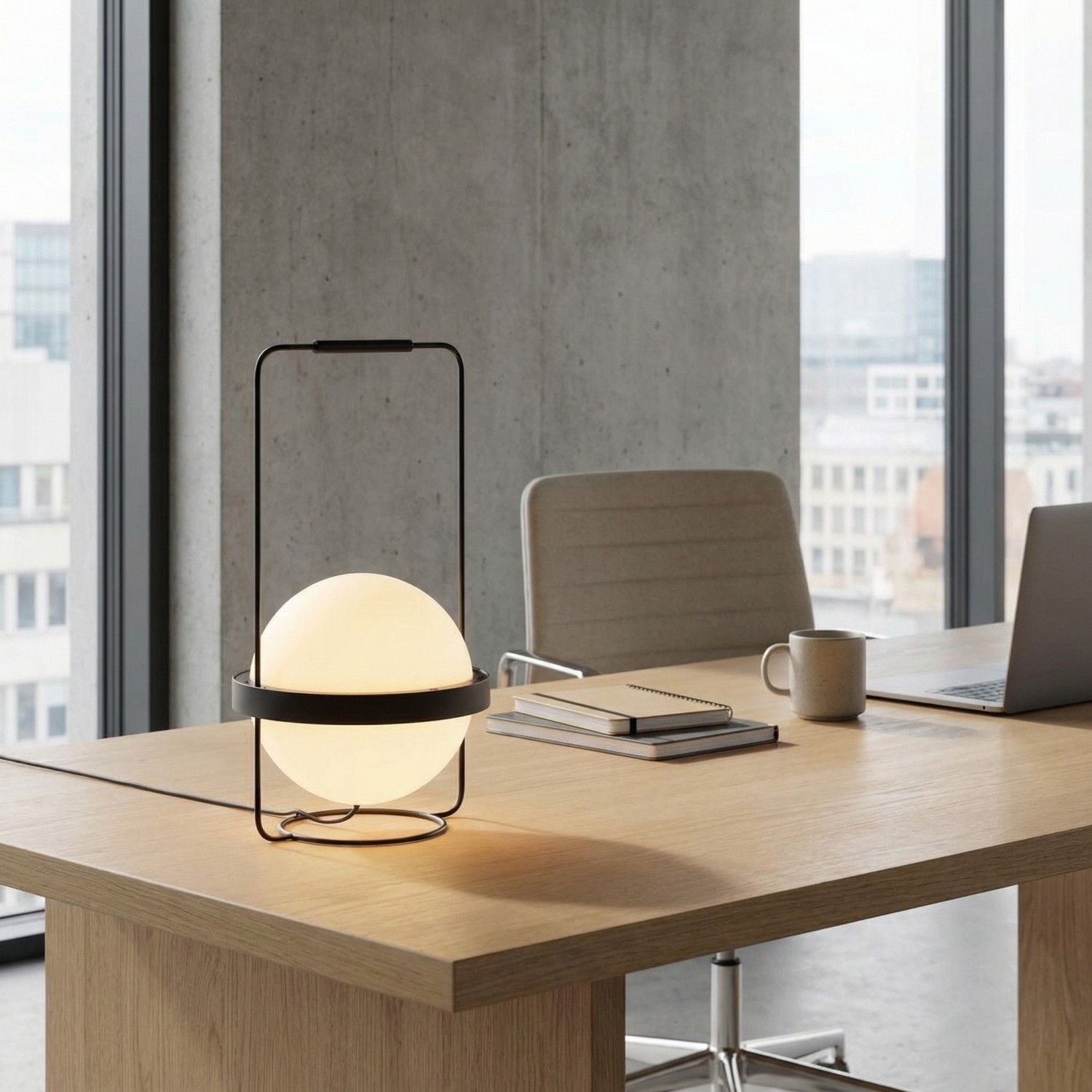 Снимка на Настолна LED лампа Astro Table | Планета | 12W | Черна