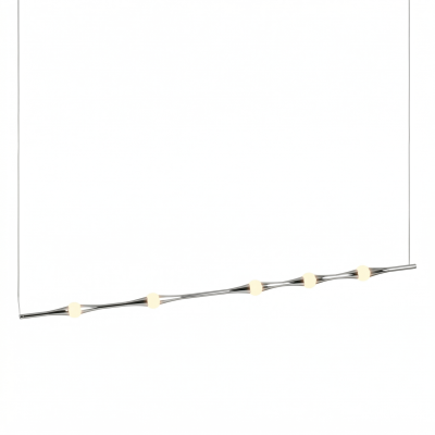 Дизайнерски висящ LED полилей Bamboo Horizontal | 3000K | 6W