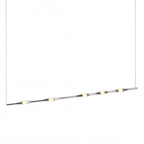 Снимка на Дизайнерски висящ LED полилей Bamboo Horizontal | 3000K | 6W
