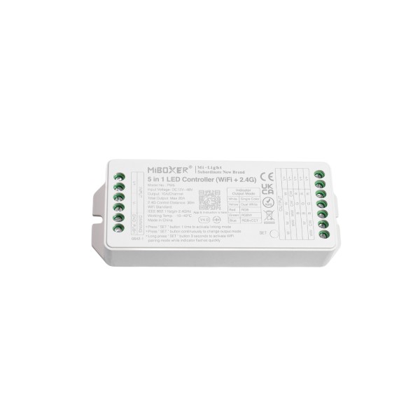 Детайлно изображение на Смарт LED контролер PW5 5 в 1, 12–48V Снимка на Смарт LED контролер PW5 5 в 1, 12–48V