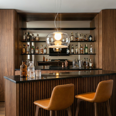 Стъклен LED пендел Brita | Обемно стъкло | 3000K | 24W