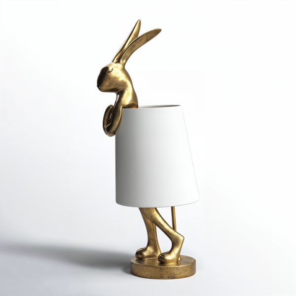 Снимка на Декоративна настолна лампа заек Bunny White | 51cm