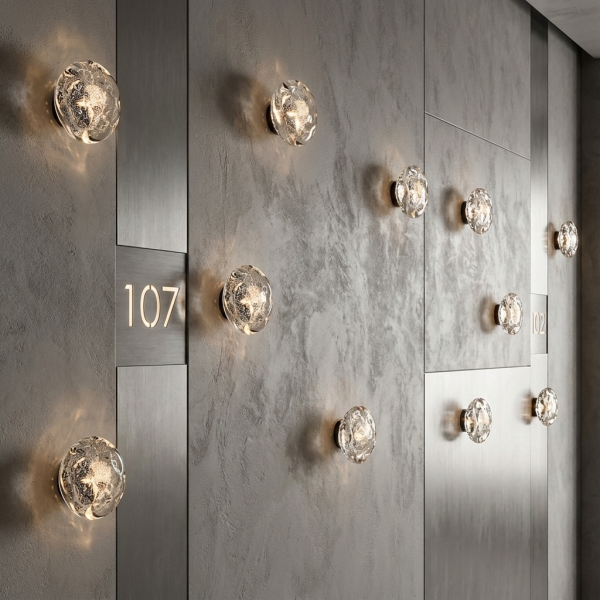 Снимка на Стенен аплик Crisp | Прозрачно стъкло | Ø16cm | G4