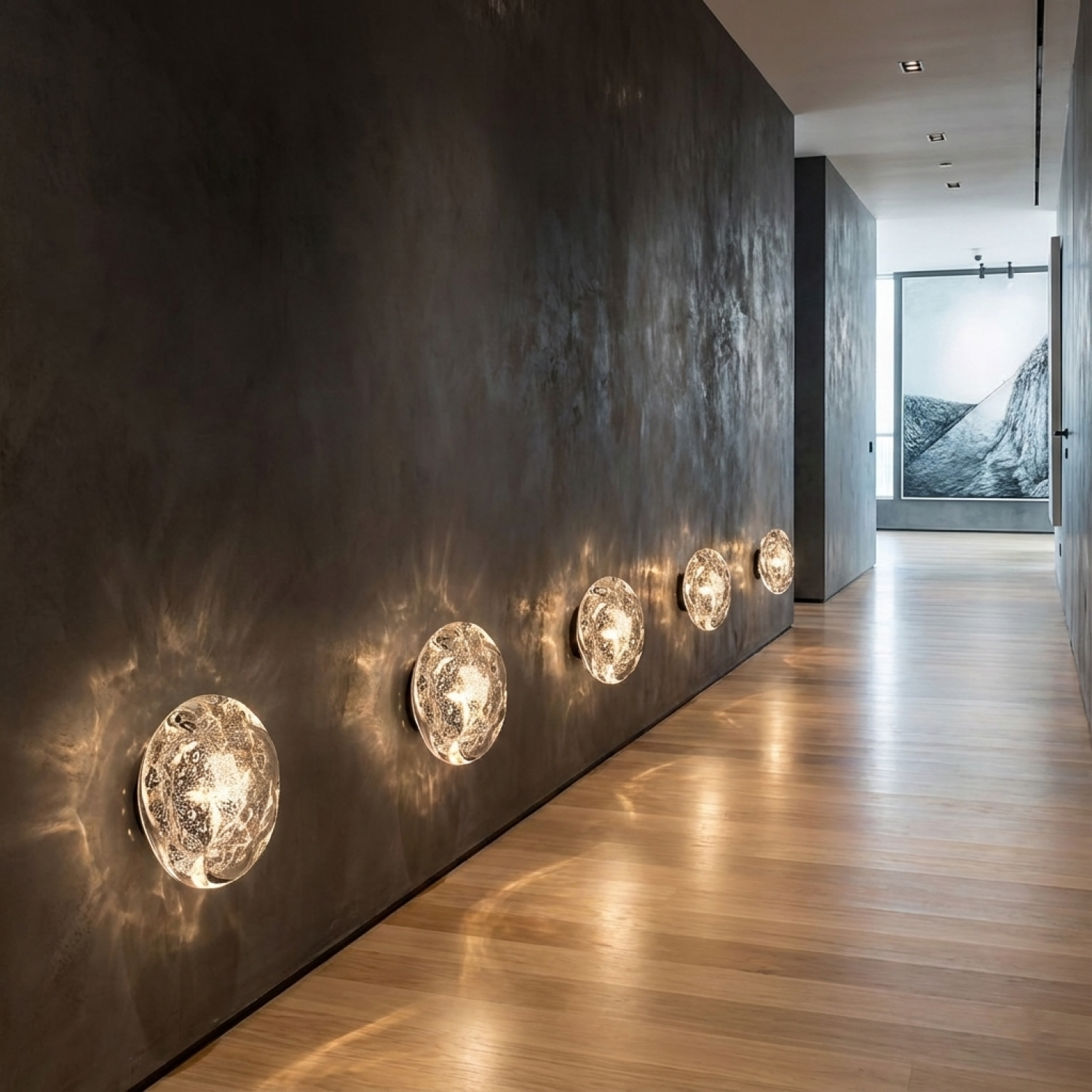 Снимка на Стенен аплик Crisp | Прозрачно стъкло | Ø16cm | G4