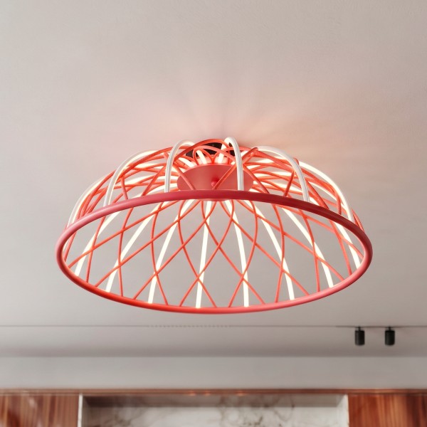 Снимка на Висящ LED пендел Criss | Плетено пано | Ø61cm | 25W | 3000K