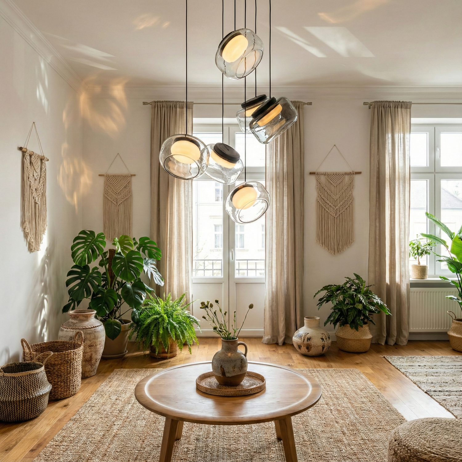 Детайлно изображение на Висящ LED пендел Crystal | Опушено стъкло | 3000K Снимка на Висящ LED пендел Crystal | Опушено стъкло | 3000K