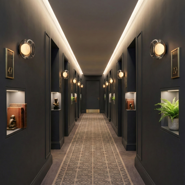 Детайлно изображение на Стенен LED аплик Crystal | Опушено стъкло | 3000K Снимка на Стенен LED аплик Crystal | Опушено стъкло | 3000K