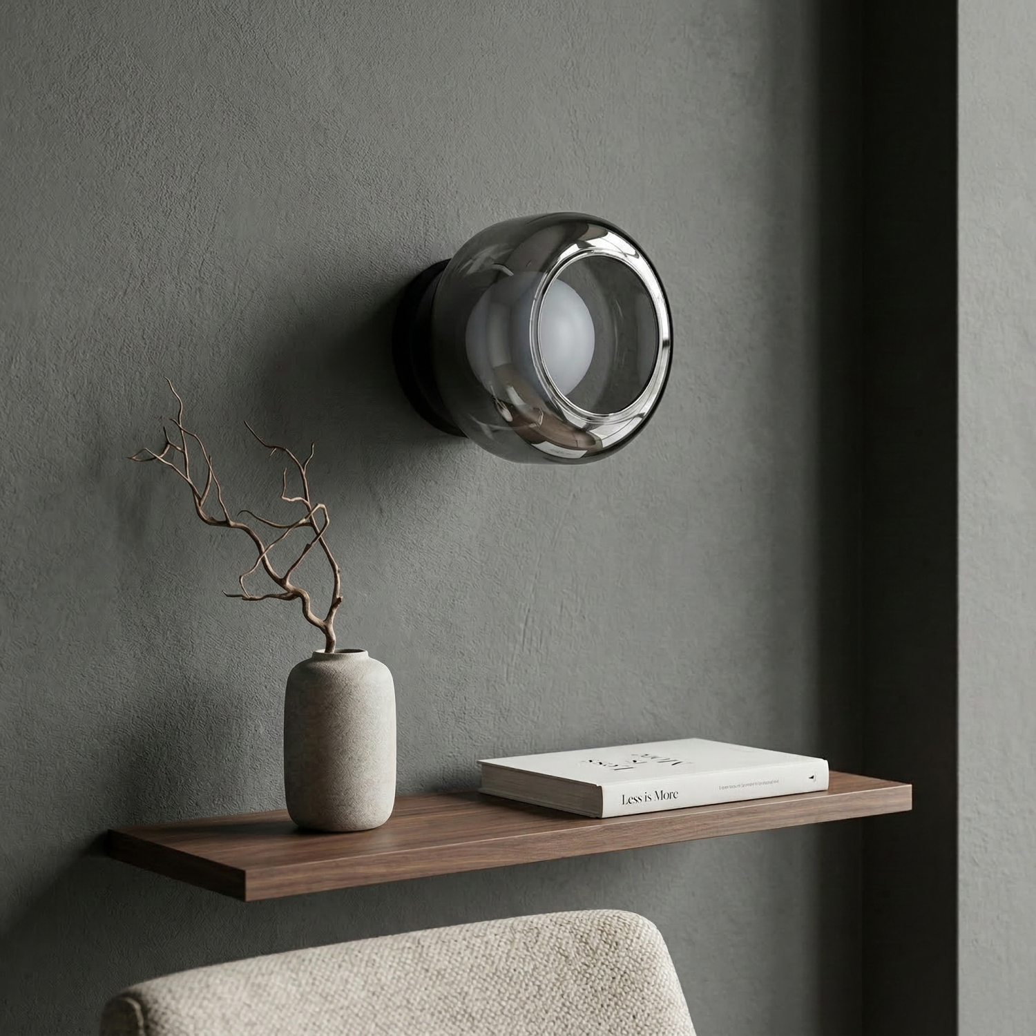 Детайлно изображение на Стенен LED аплик Crystal | Опушено стъкло | 3000K Снимка на Стенен LED аплик Crystal | Опушено стъкло | 3000K