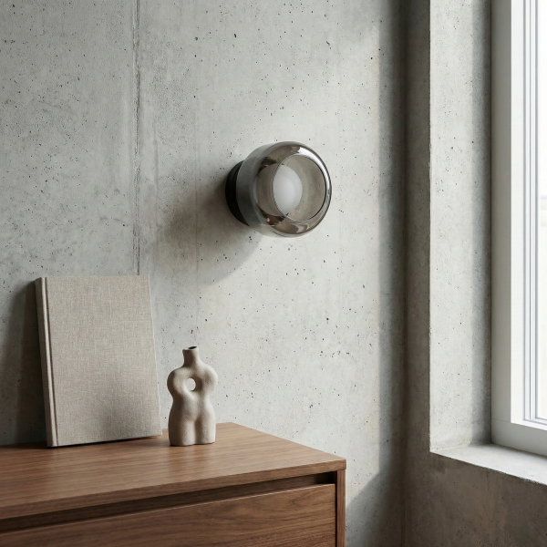 Детайлно изображение на Стенен LED аплик Crystal | Опушено стъкло | 3000K Снимка на Стенен LED аплик Crystal | Опушено стъкло | 3000K