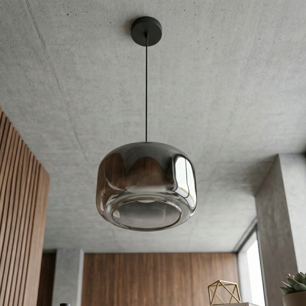 Детайлно изображение на Висящ LED пендел Crystal | Опушено стъкло | 3000K Снимка на Висящ LED пендел Crystal | Опушено стъкло | 3000K