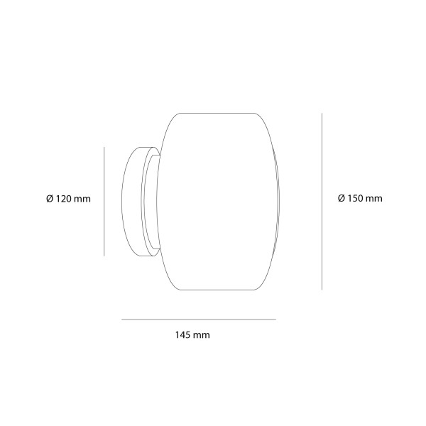 Детайлно изображение на Стенен LED аплик Crystal | Опушено стъкло | 3000K Снимка на Стенен LED аплик Crystal | Опушено стъкло | 3000K