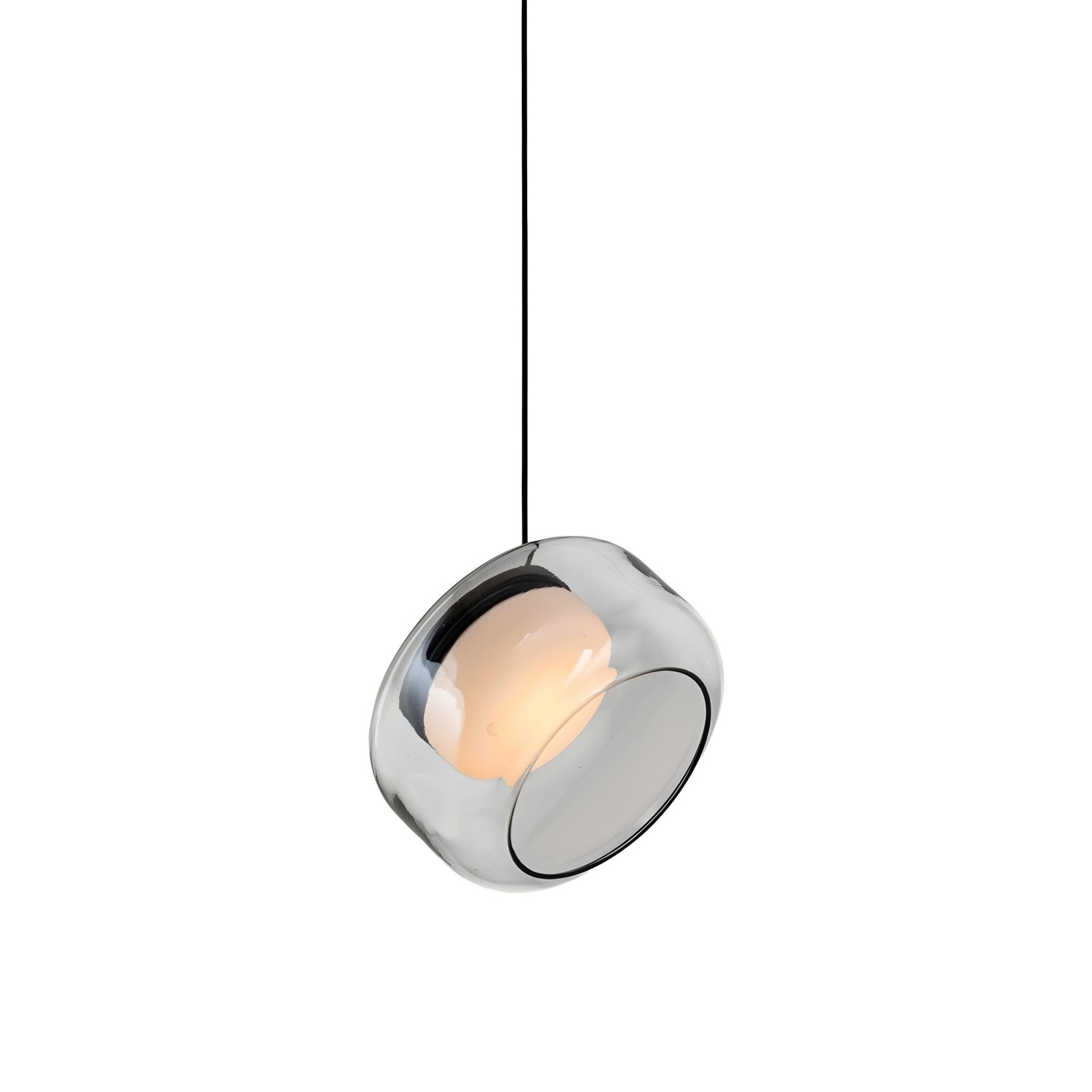 Детайлно изображение на Висящ LED пендел Crystal | Опушено стъкло | 3000K Снимка на Висящ LED пендел Crystal | Опушено стъкло | 3000K