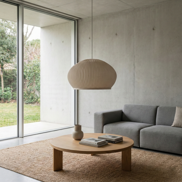 Снимка на Висящ пендел Globe B | Текстилен абажур | Бял | E27