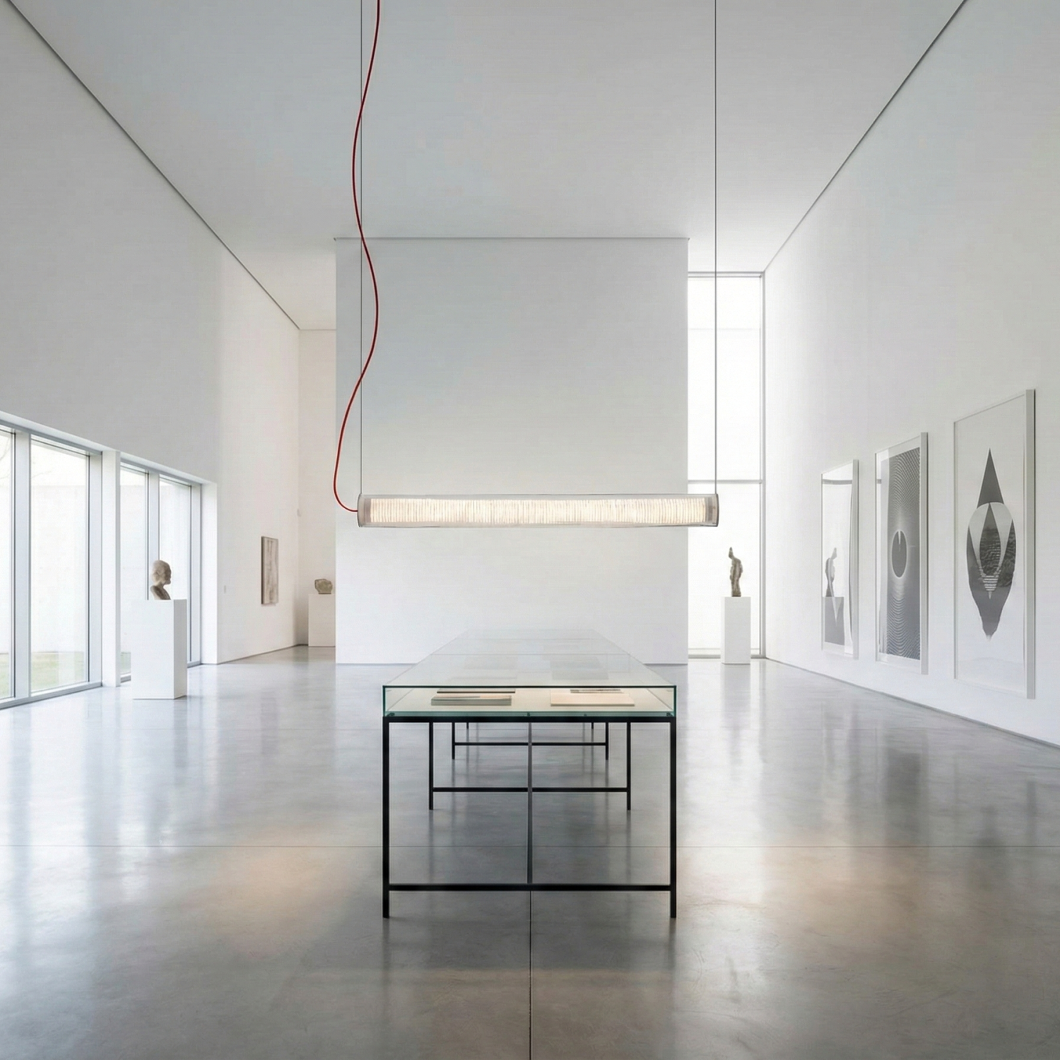 Снимка на Висяща LED лампа с бамбуков ефект Gravit | 3000K | 45W