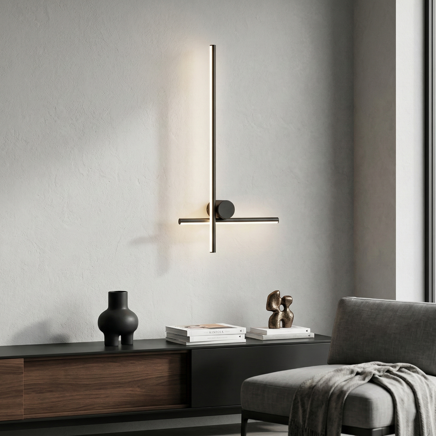 Детайлно изображение на Стенен LED аплик Linear Wall | Линеен дизайн | 13W | 730мм Снимка на Стенен LED аплик Linear Wall | Линеен дизайн | 13W | 730мм