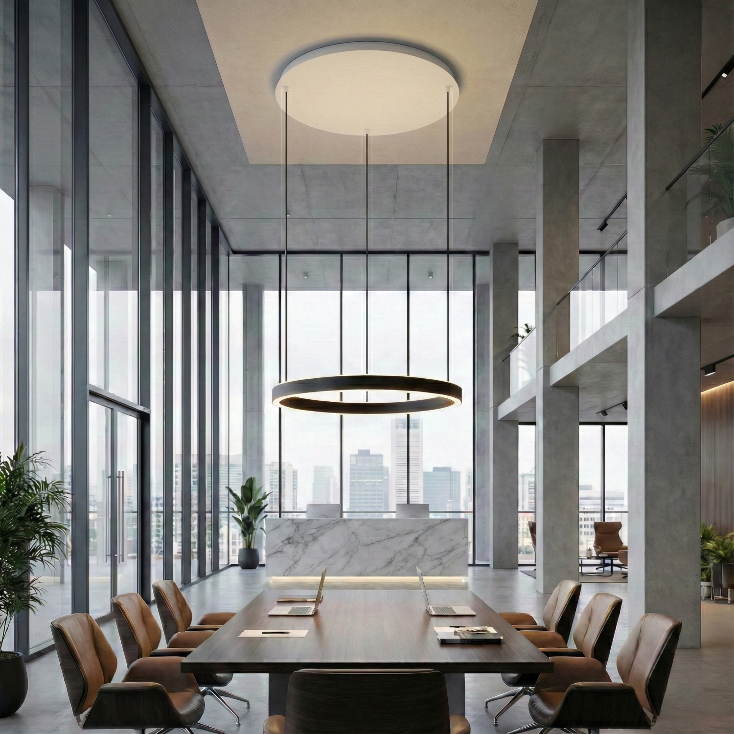 Детайлно изображение на Висящо LED осветително тяло Luno тип пръстен с 2.4G дистанционно Снимка на Висящо LED осветително тяло Luno тип пръстен с 2.4G дистанционно