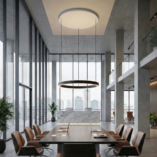 Детайлно изображение на Висящо LED осветително тяло Luno тип пръстен с 2.4G дистанционно Снимка на Висящо LED осветително тяло Luno тип пръстен с 2.4G дистанционно