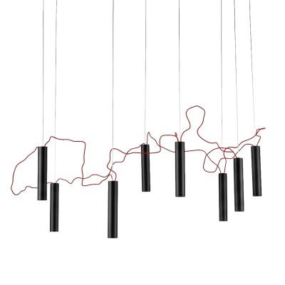 LED полилей Meteoro с червен кабел | 3000K | 17W