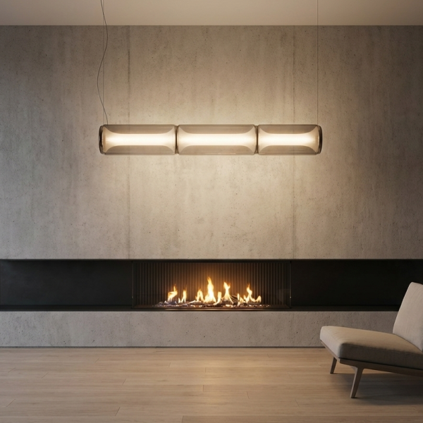 Снимка на Висяща лампа Node | Прозрачно стъкло - капсула | 3000K | 54W