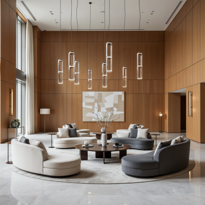 Висяща LED лампа Norda A2 | Двойни стъклени капсули | 20W | 3000K