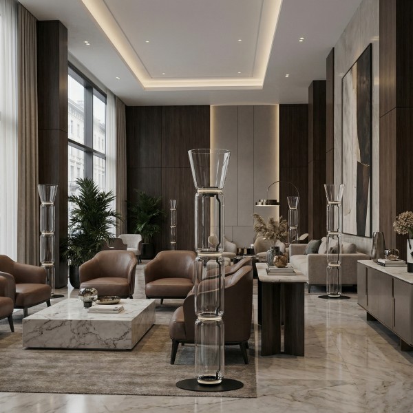 Детайлно изображение на Наземна LED лампа Norda | Стъклени капсули | 3000K | 30W Снимка на Наземна LED лампа Norda | Стъклени капсули | 3000K | 30W