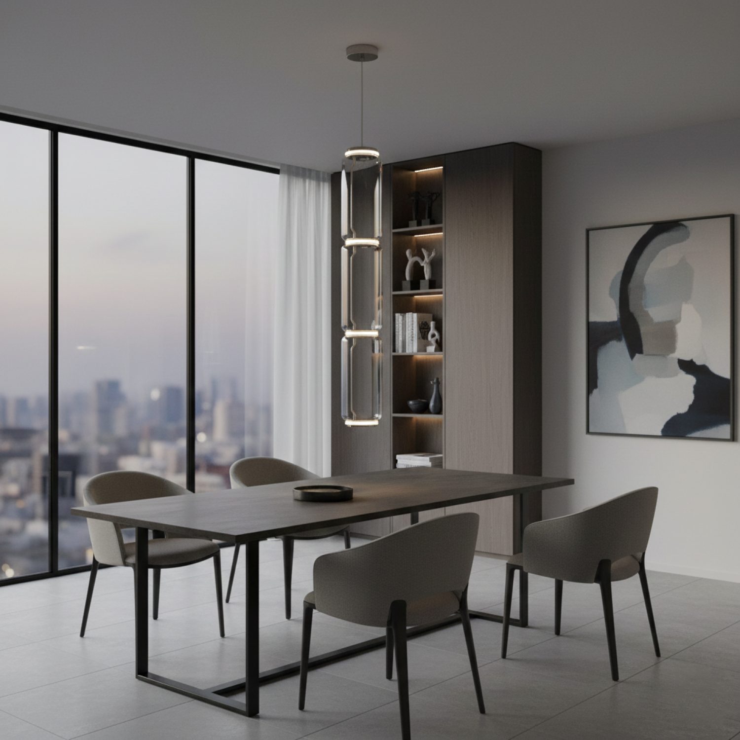 Снимка на Висяща LED лампа Norda A3 | Тройна стъклена капсула | 3000K | 28W