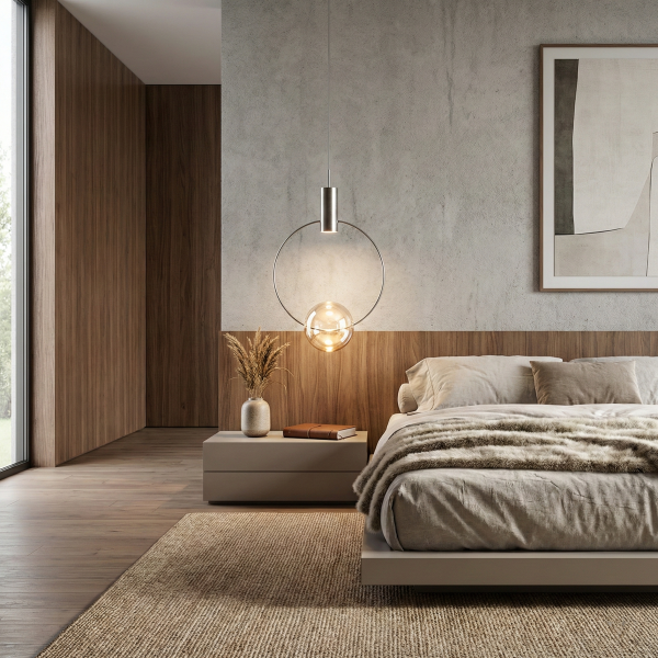 Снимка на Висяща LED пендел Nox | Сфера с пръстен | 5W | 3000K