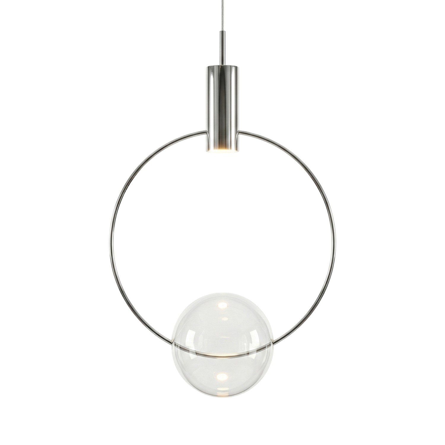 Снимка на Висяща LED пендел Nox | Сфера с пръстен | 5W | 3000K