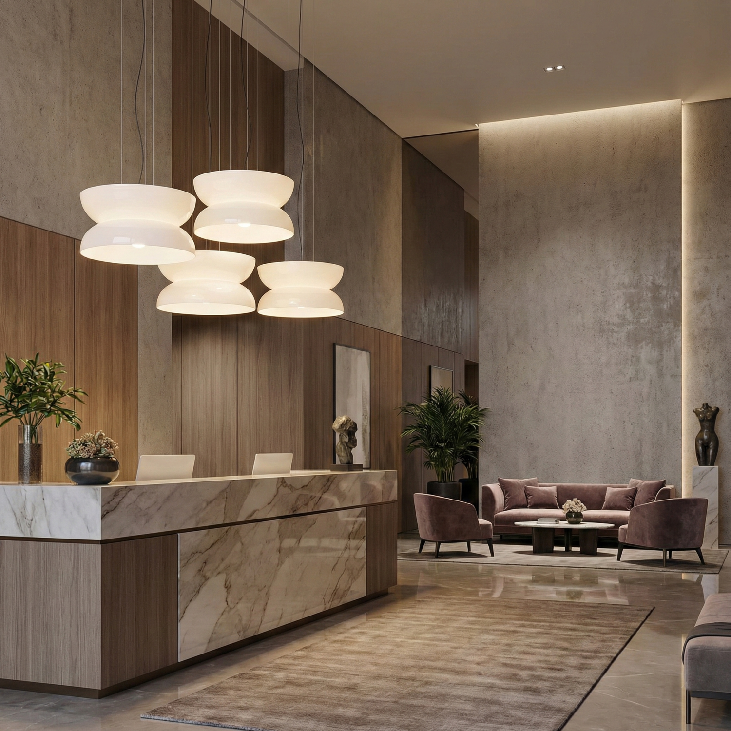 Детайлно изображение на Дизайнерски пендел Pluto Double | Бяло стъкло | 14W | 3000K Снимка на Дизайнерски пендел Pluto Double | Бяло стъкло | 14W | 3000K