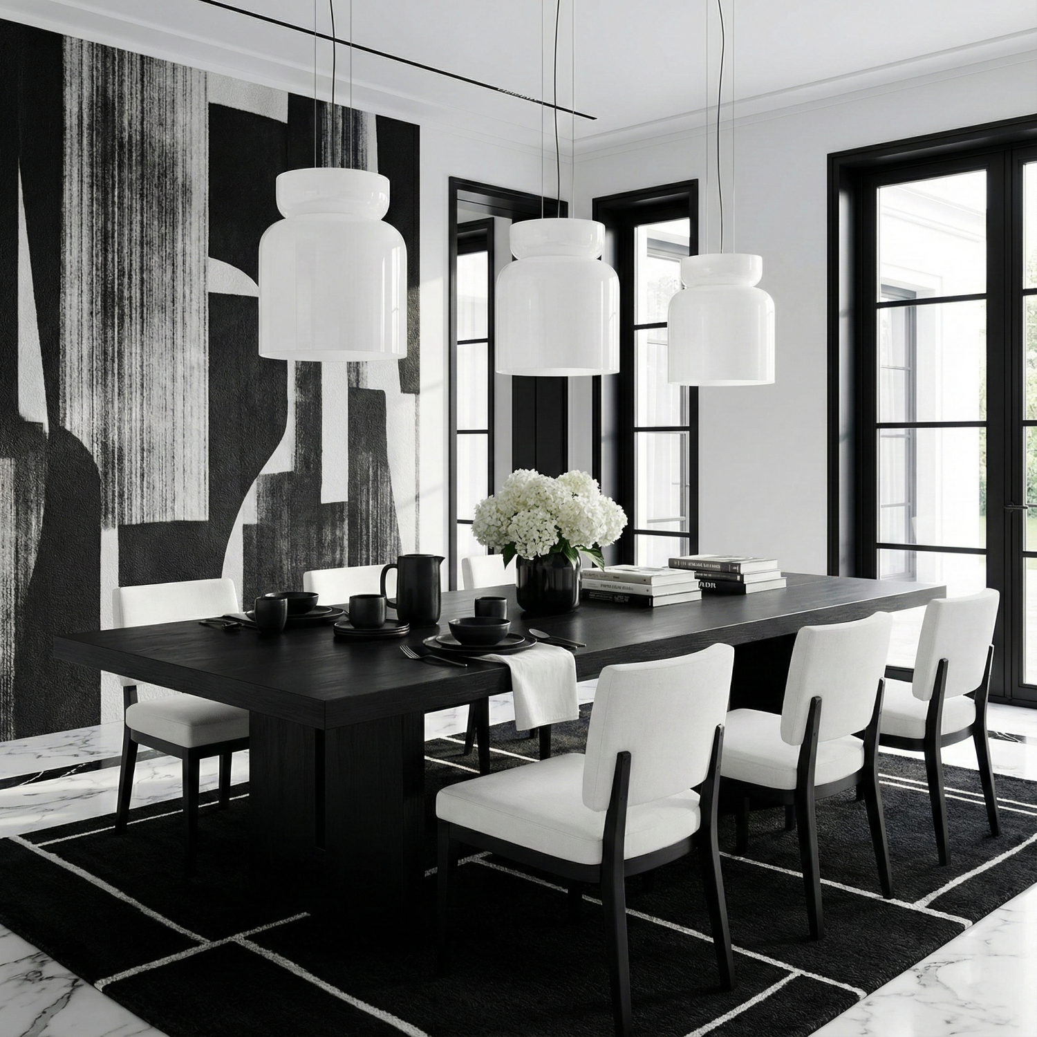 Снимка на Висящ LED пендел Pluto Down | Бяло стъкло | 14W | 3000W