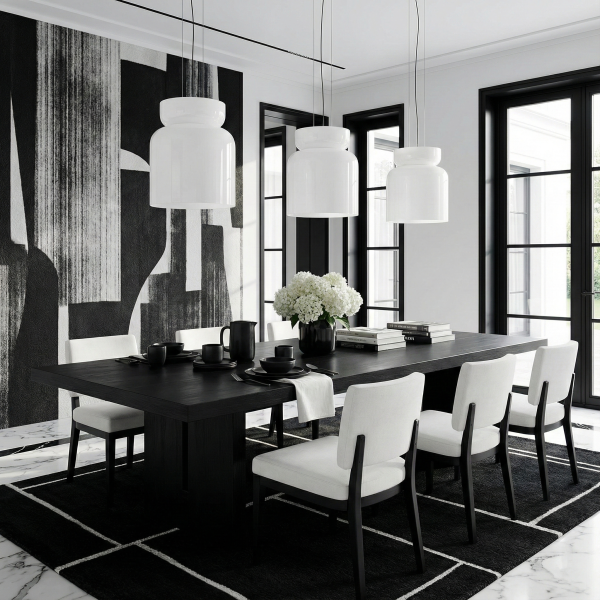 Снимка на Висящ LED пендел Pluto Down | Бяло стъкло | 14W | 3000W