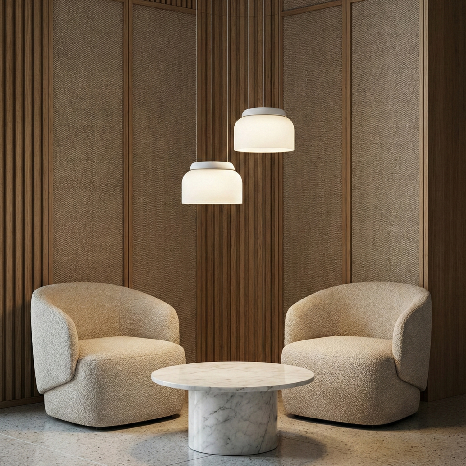 Детайлно изображение на Висящ LED пендел Pluto | Бяло стъкло | 6W | 3000K Снимка на Висящ LED пендел Pluto | Бяло стъкло | 6W | 3000K