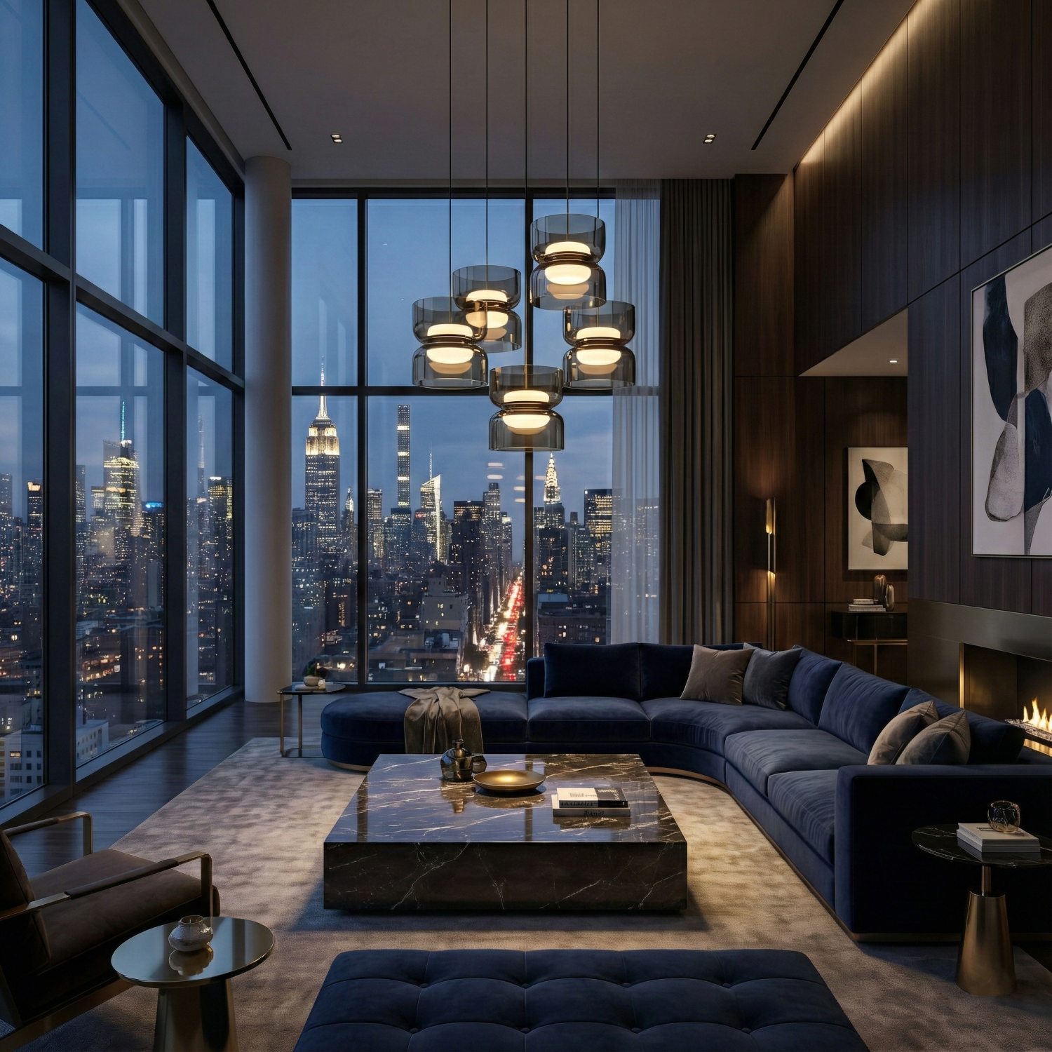 Снимка на Висящ LED пендел Pluto Up&Down | Опушен | 12W | 3000K