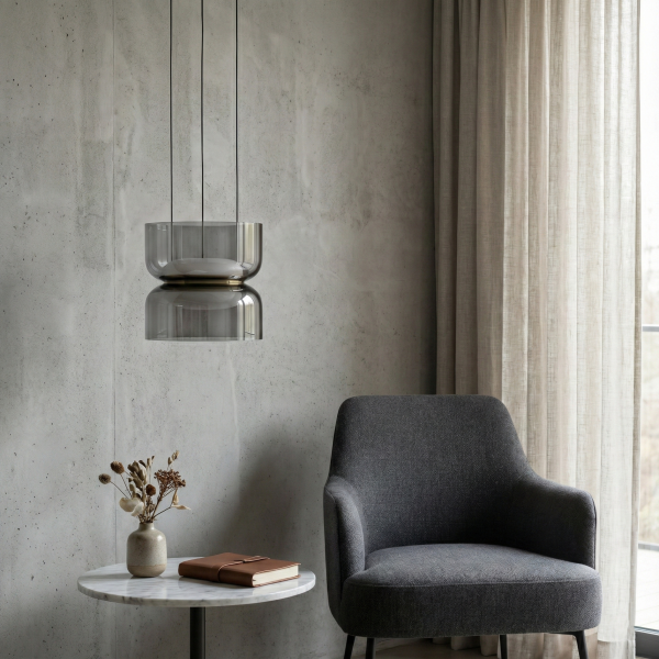 Снимка на Висящ LED пендел Pluto Up&Down | Опушен | 12W | 3000K